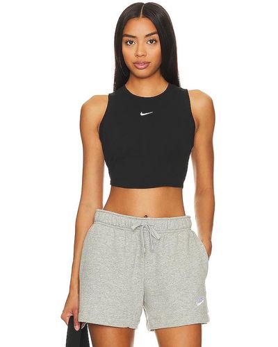 Nike Ribbed Cropped Tank - Multicolor