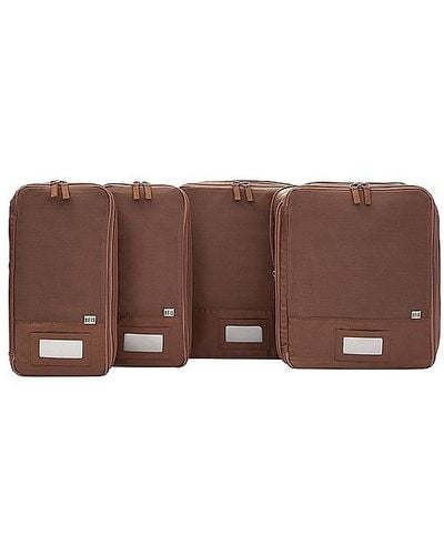 BEIS The Compression Packing Cubes 4pc - Brown