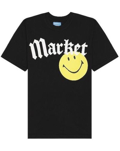 Market Smiley Gothic T-shirt - Black