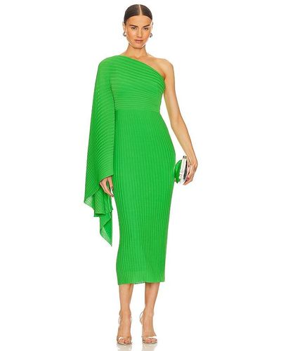 Solace London Lenna Midi Dress - Green
