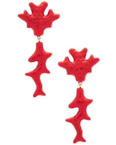 Julietta Coral Earrings - Red