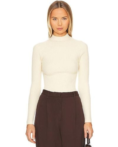 House of Harlow 1960 X Revolve Ranae Mock Neck Sweater - Natural