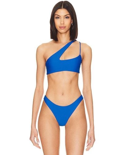 Mikoh Swimwear Queensland 2 Bikini Top - Blue