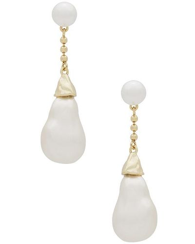 WeWoreWhat Pearl Dangle Earring - White