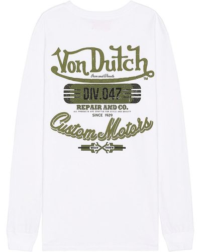 Von Dutch Custom Motors Graphic Long Sleeve Tee - マルチカラー