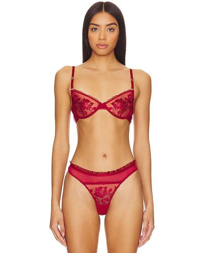 KAT THE LABEL Annabelle Bra - Red