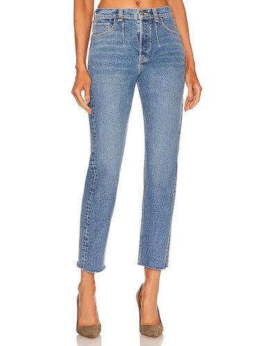 Free People X Care Fp A New Day Mid Jean - Blue