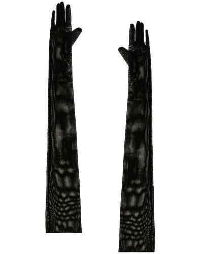 Norma Kamali Long Gloves - Black