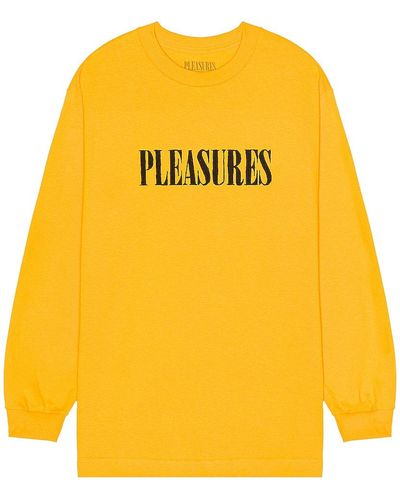 Pleasures Tickle Tシャツ - イエロー