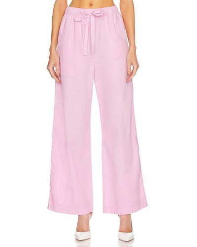 Monrow Poplin Pocket Trousers - Pink