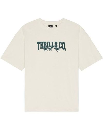 Thrills Chariot Rides On Box Fit Oversize Tee - White