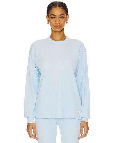 Alexander Wang Waffle Crew Neck Longsleeve - ブルー