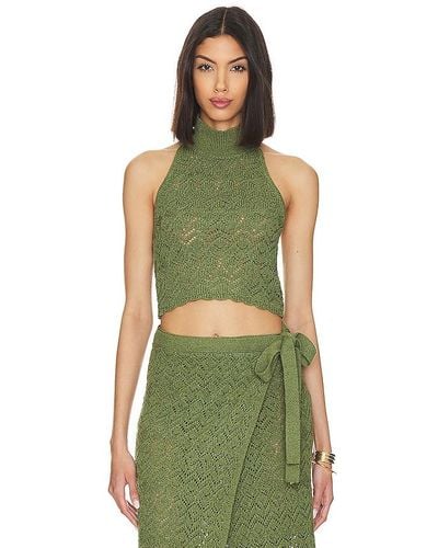 House of Harlow 1960 X revolve rina knit top - Verde