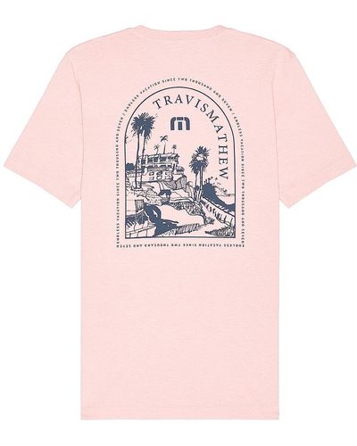 Travis Mathew Uncharted Waters Tシャツ - ピンク