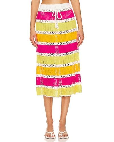MY BEACHY SIDE X Revolve Crochet Mini Skirt - Multicolour