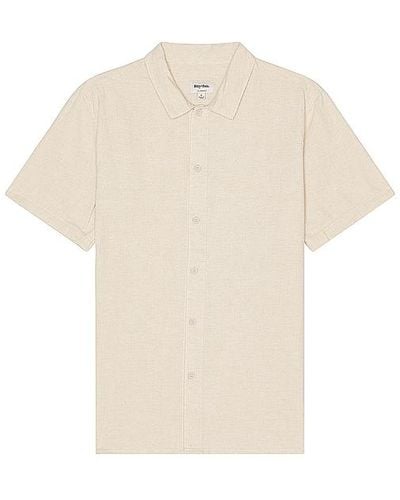 Rhythm Classic Linen Short Sleeve Shirt - White