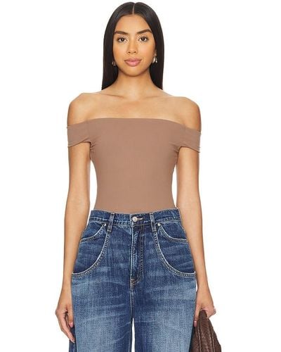 Free People X Intimately Fp Off To The Races Bodysuit - Blue