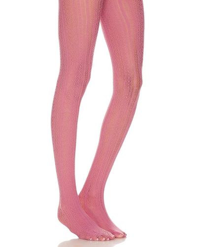 petit moments Knit Tights - Red