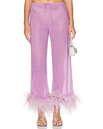 Oséree Lumiere Plumage Trousers - Pink