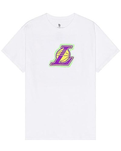 Junk Food Lakers Hoop Flea Market Tee - White