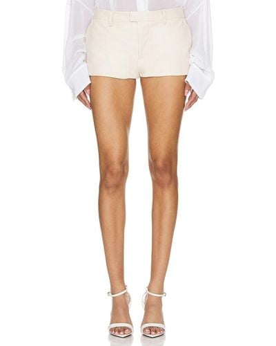Lovers + Friends Olivia Faux Leather Shorts - White