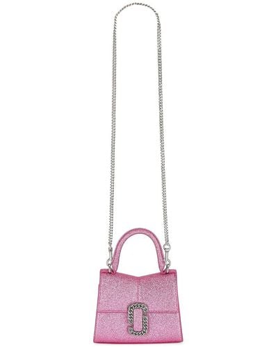 Marc Jacobs The Galactic Glitter St. Marc Mini Top Handle Bag - ピンク