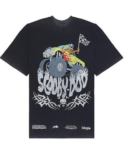 Civil Regime Scooby's Monster Rally American Classic Oversized Tee - Blue