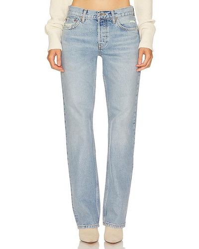 RE/DONE STRAIGHT-FIT-JEANS EASY STRAIGHT - Blau