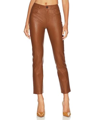 PAIGE Stella Faux Leather Straight - Brown