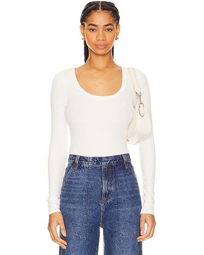 Lovers + Friends Megan Cropped Tee - White