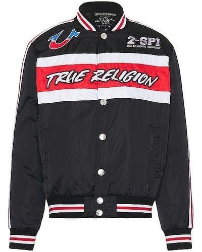 True Religion Racing Bomber Jacket - Black