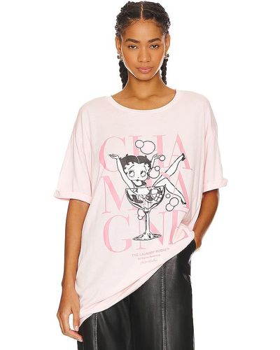 The Laundry Room Champagne Betty Oversized Tee - White