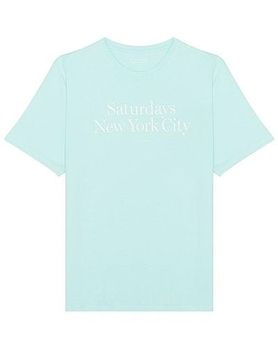 Saturdays NYC Camiseta - Azul