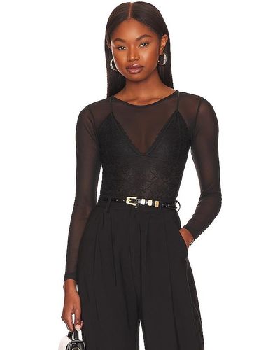 AllSaints Nyla Lace Bodysuit - Black