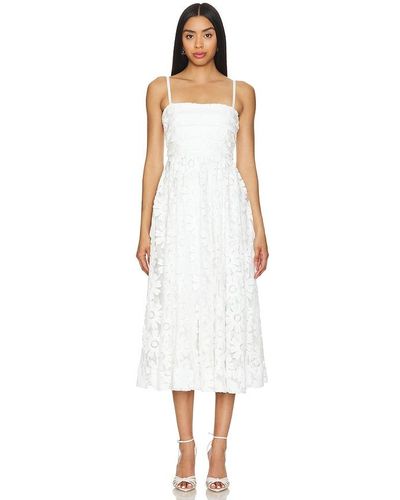 Likely Vestido midi geno - Blanco