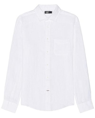 Faherty Linen Laguna Shirt - White