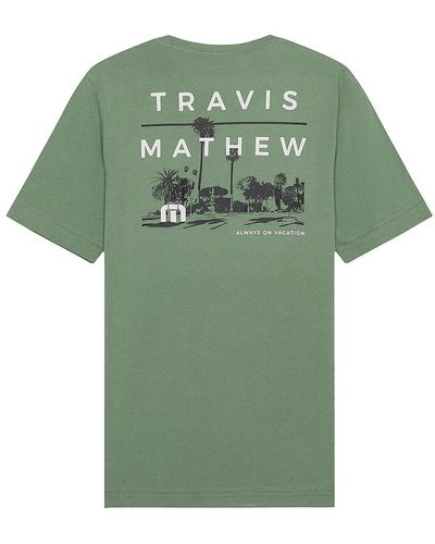 Travis Mathew Greenway Trail Tシャツ - グリーン