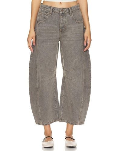 Free People X we the free good luck mid rise barrel - Marrón