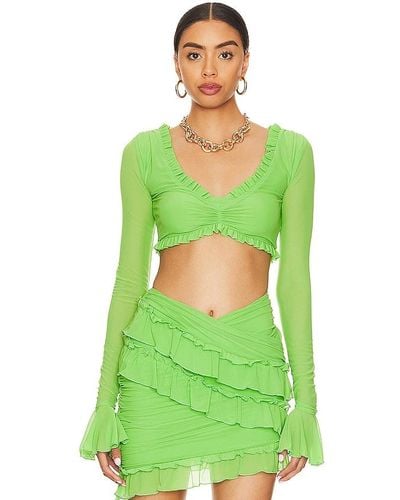 MAJORELLE Macey Crop Top - Green