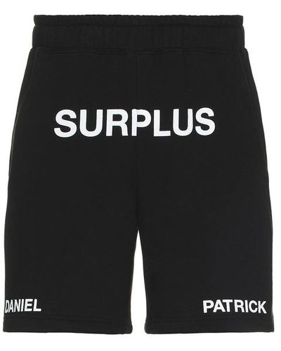 Daniel Patrick Surplus Logo Sweatshorts - Black