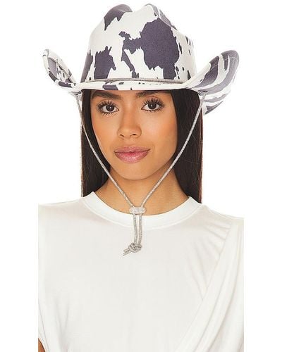 8 Other Reasons Cow Print Cowboy Hat - Black