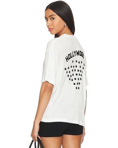 Anine Bing Camiseta louis hollywood - Blanco
