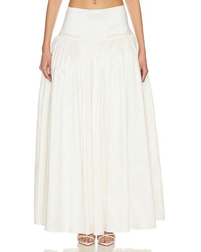 For Love & Lemons Nelly Skirt - White