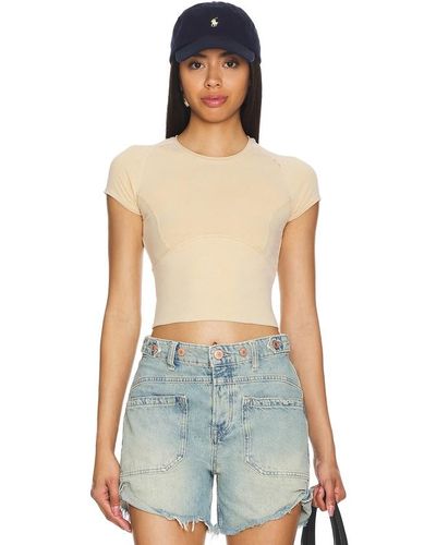 Free People T-SHIRT PROTAGONIST - Bleu