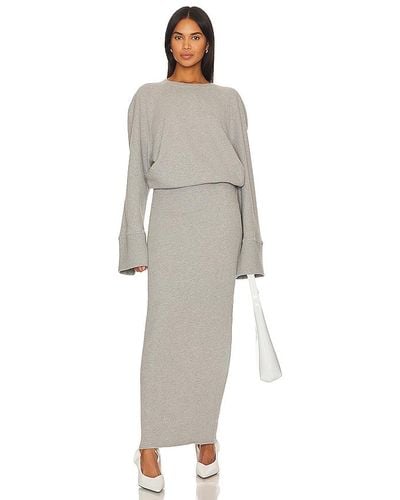 GRLFRND The Femme Sweatshirt Dress - Gray