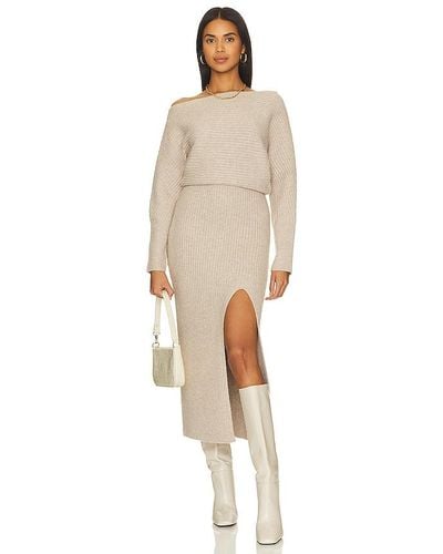 Line & Dot Alta Sweater Dress - Natural
