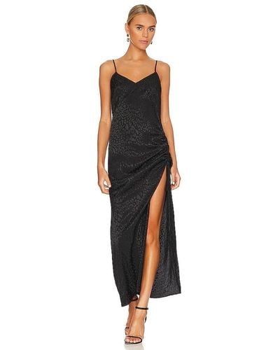 The Range ROBE MAXI CINCHED - Noir
