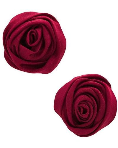 petit moments Rosette Studs - Red