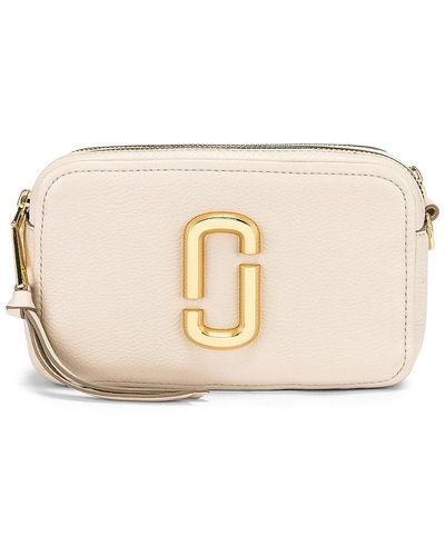 Marc Jacobs The Softshot 21 Bag In Beige Leather - Multicolor