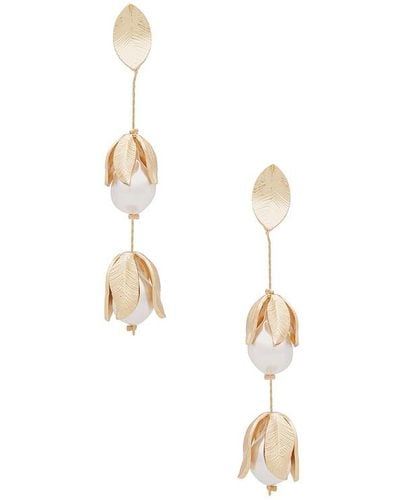 petit moments Falcao Earrings - White